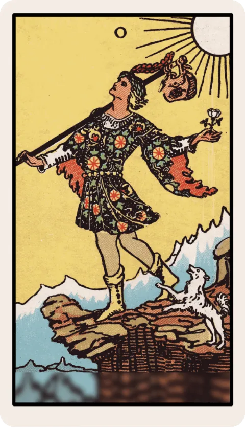El Loco, carta del tarot Rider-Waite