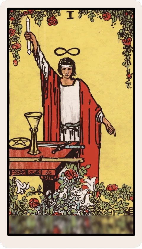 El Mago, carta del tarot Rider-Waite