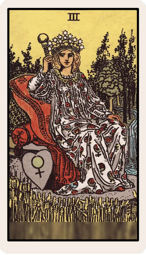 La Emperatriz, carta del tarot Rider-Waite