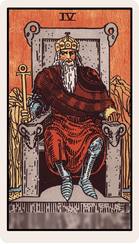 El Emperador, carta del tarot Rider-Waite