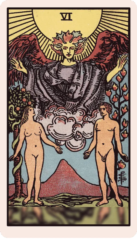 The Lovers, Rider-Waite tarot card
